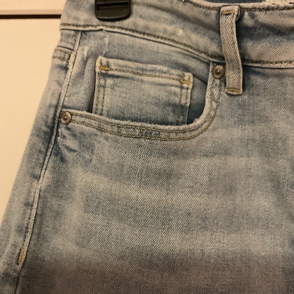 Loft Light Blue Distressed Women's Jeans - Picture 3 of 9